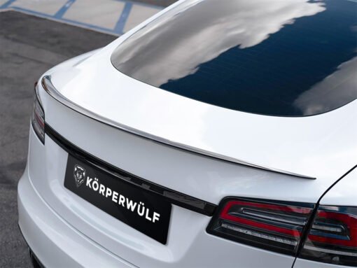 Carbon Rear Lip - OEM Style Plaid Model S Spoiler